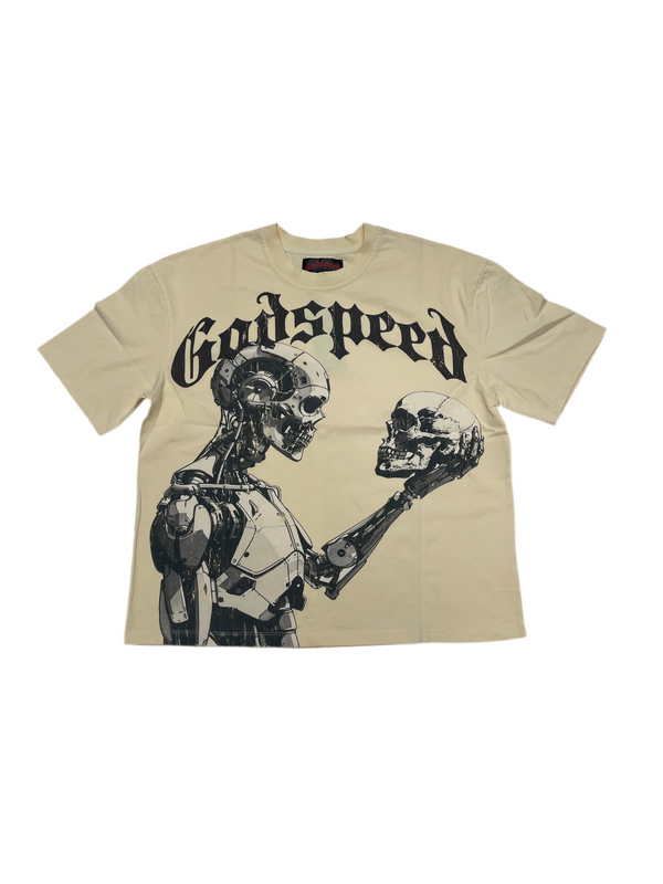 GodSpeed Mankind vs Ai III Short Sleeve Bone Black