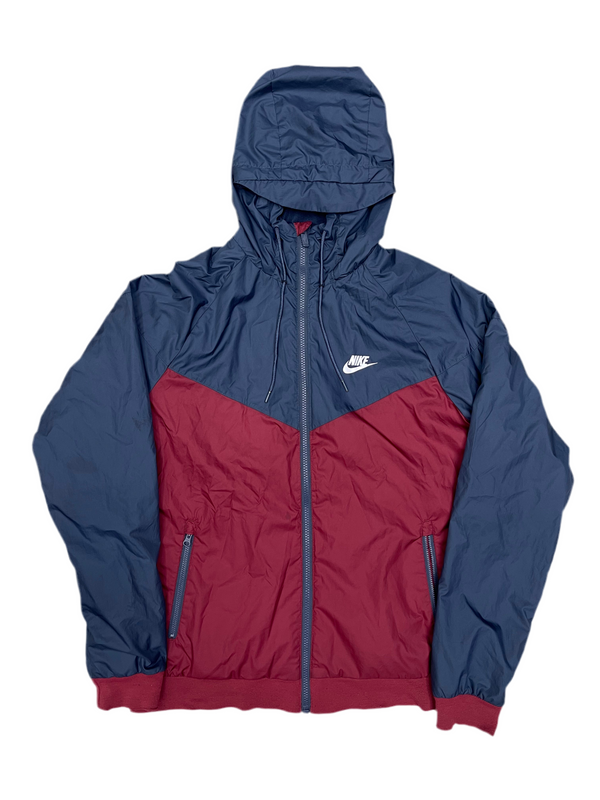Nike Windbreaker Zip Up Navy Burgundy