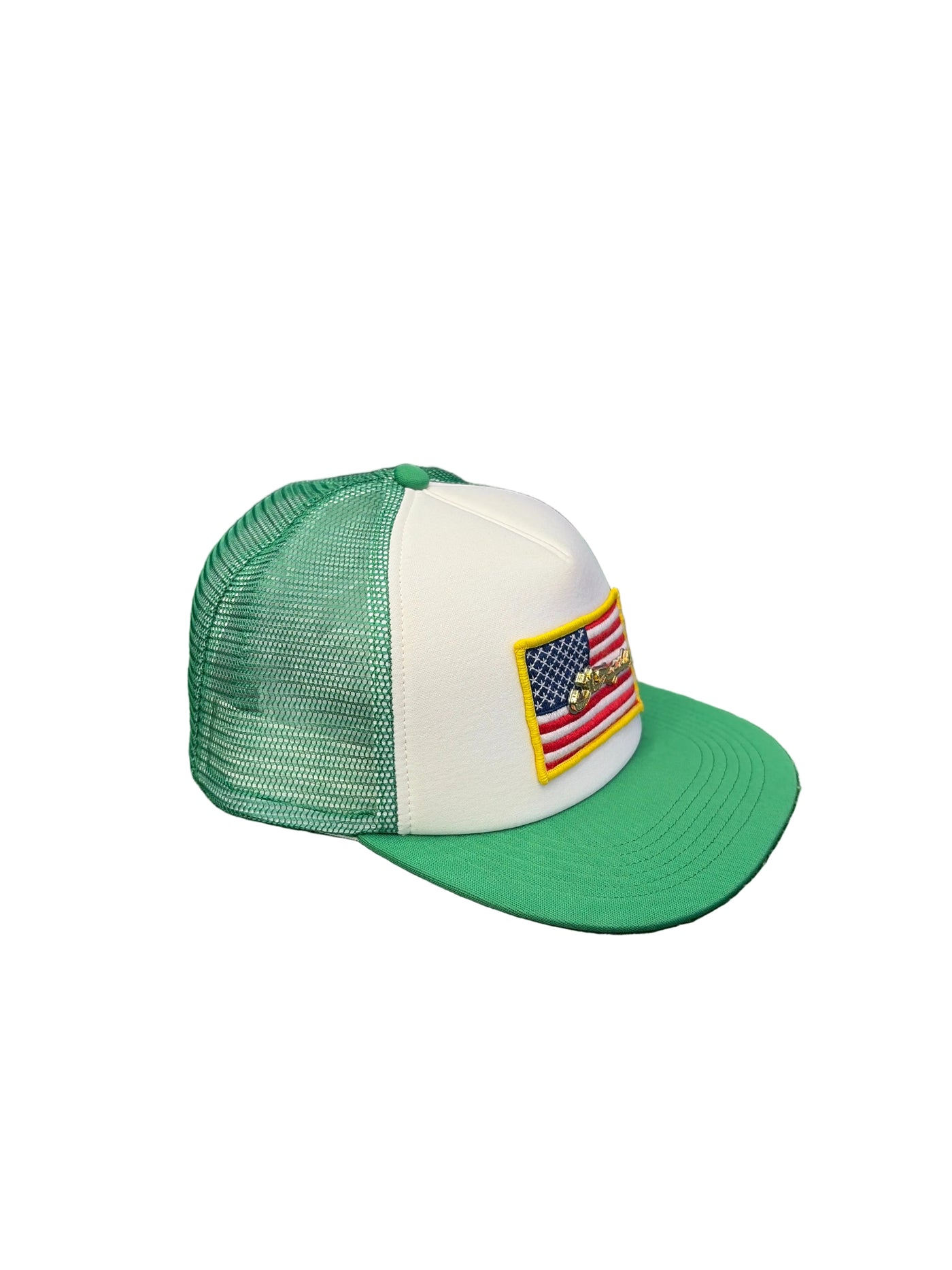 SS23 Supreme Name Plate Mesh Back 5-Panel Hat Green