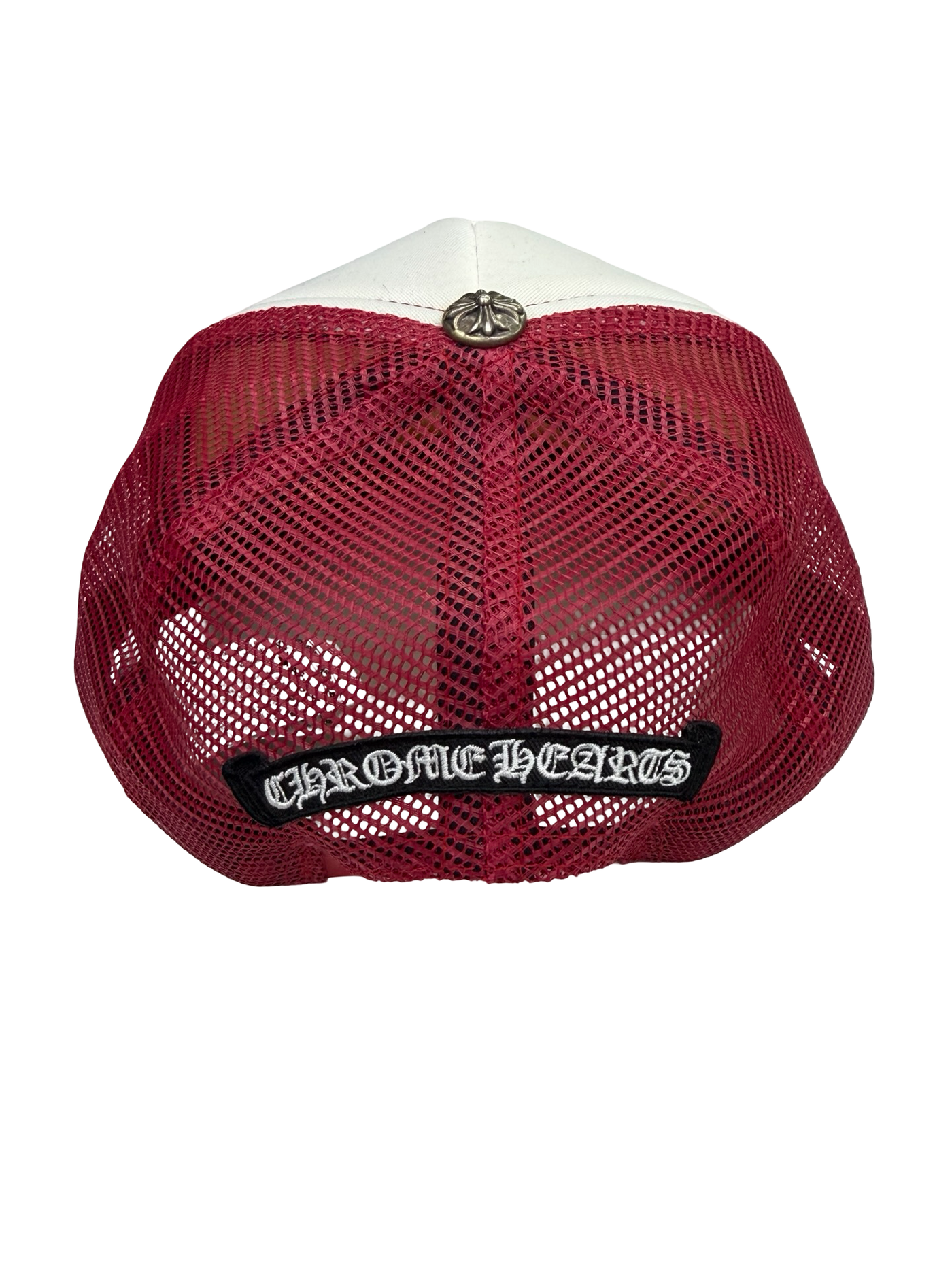 Chrome Hearts King Taco Trucker Hat White Red
