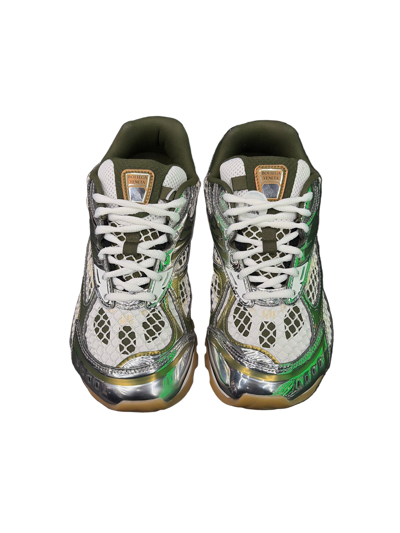 Bottega Veneta Orbit Sneakers Mud-White Silver