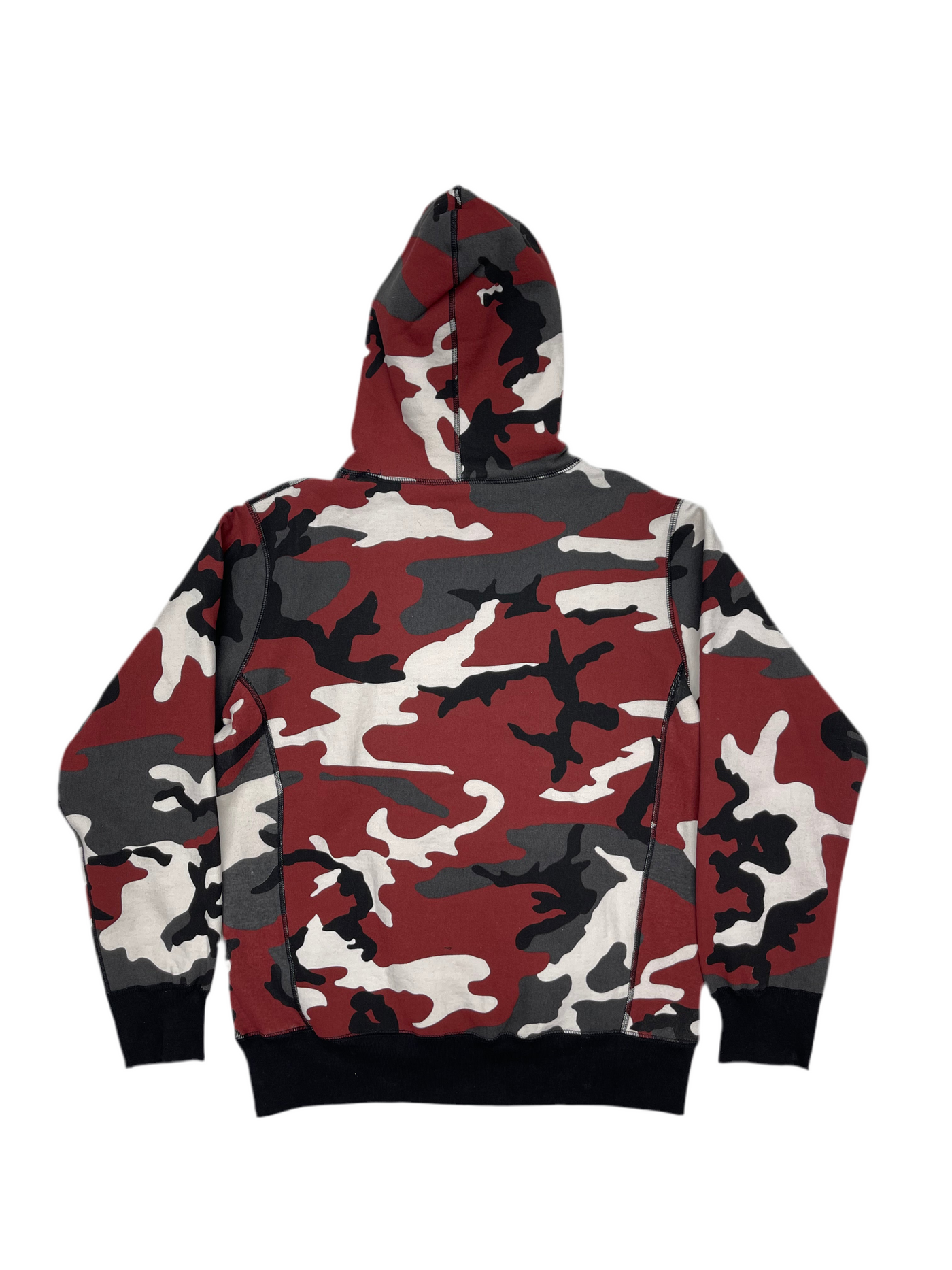 FW13 Supreme Box Logo Pullover Hoodie Red Camo