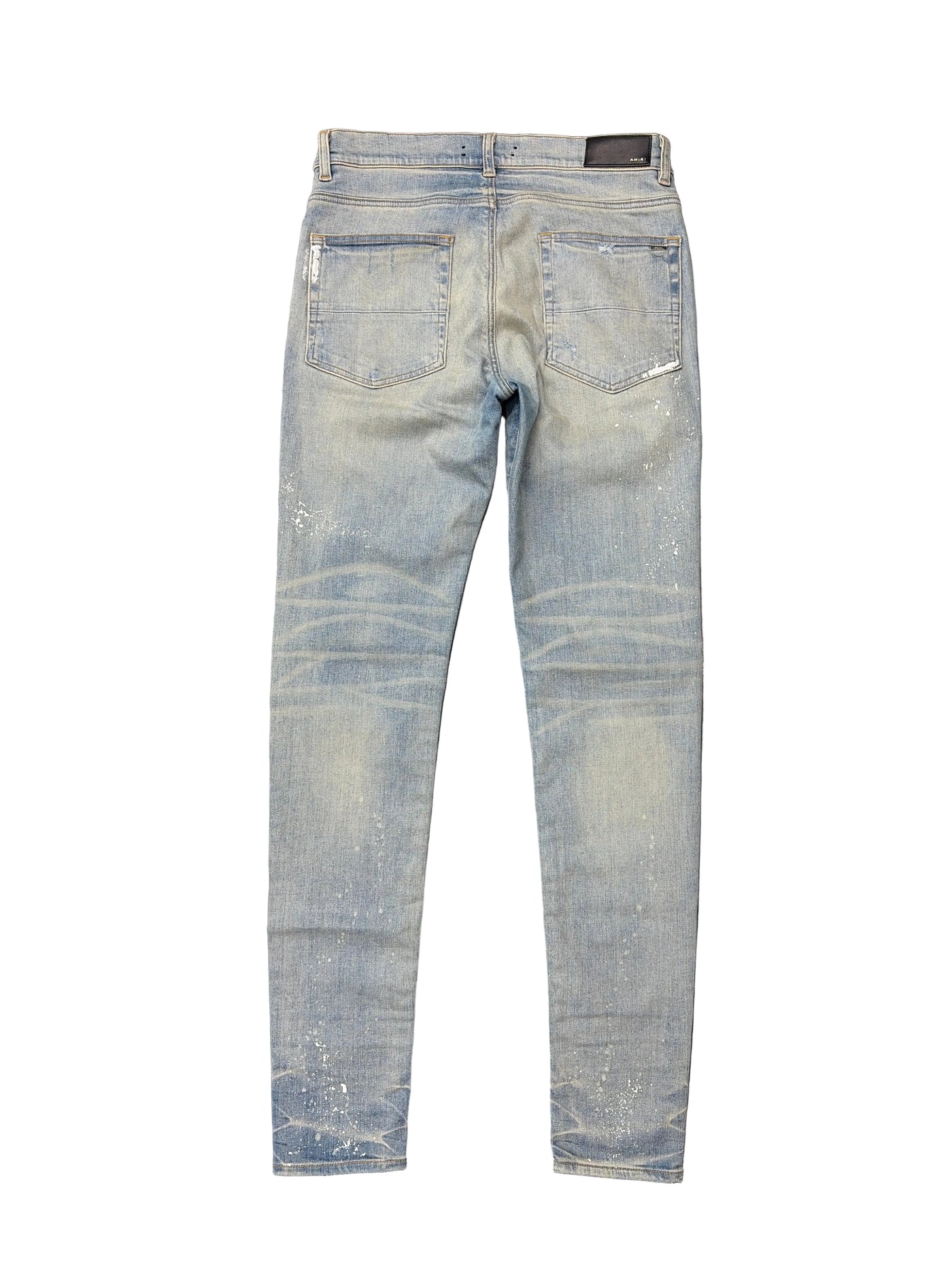 Amiri MX1 Plaid Jeans Clay Indigo