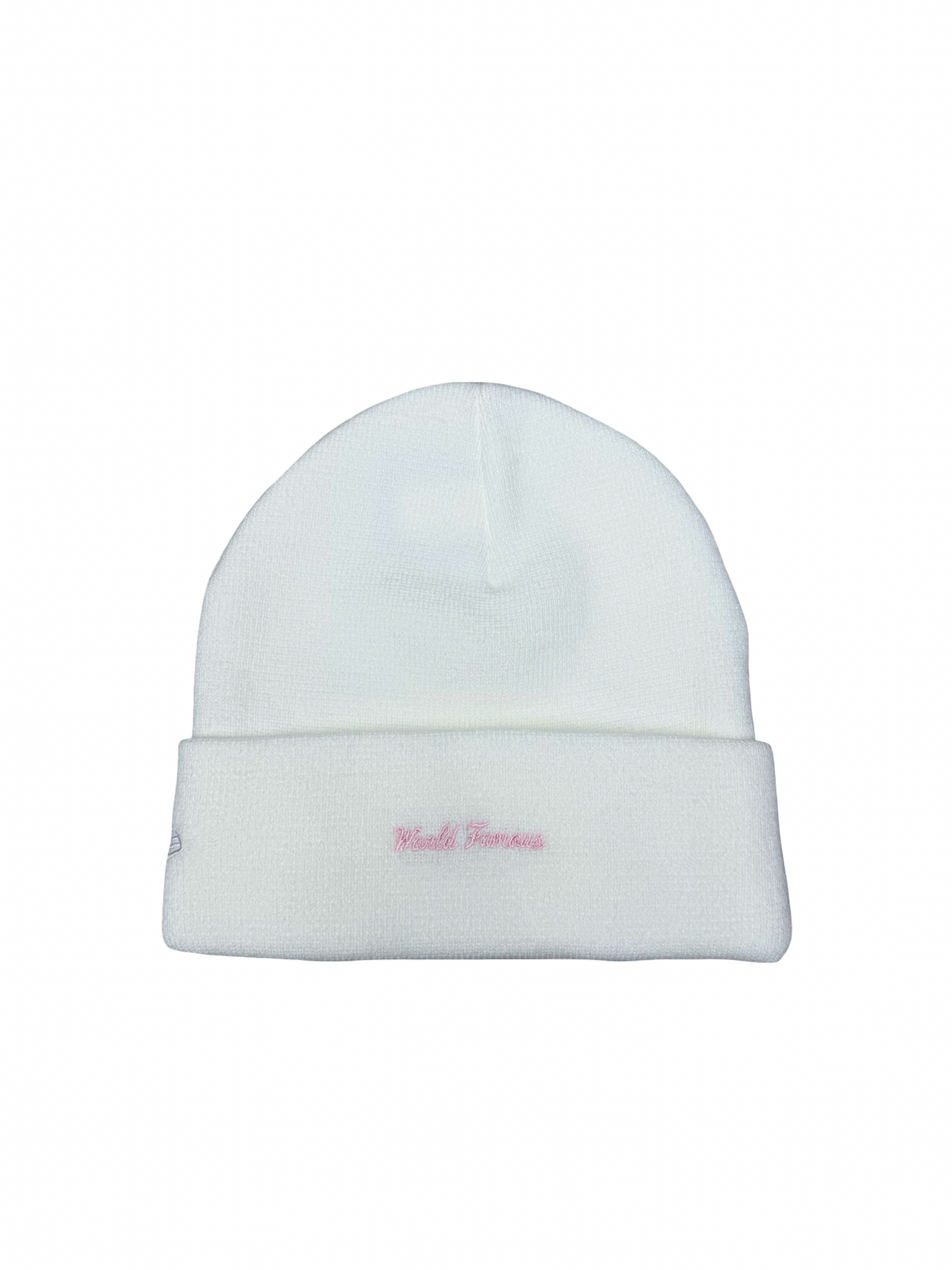 Supreme x New Era Box Logo Beanie White Pink
