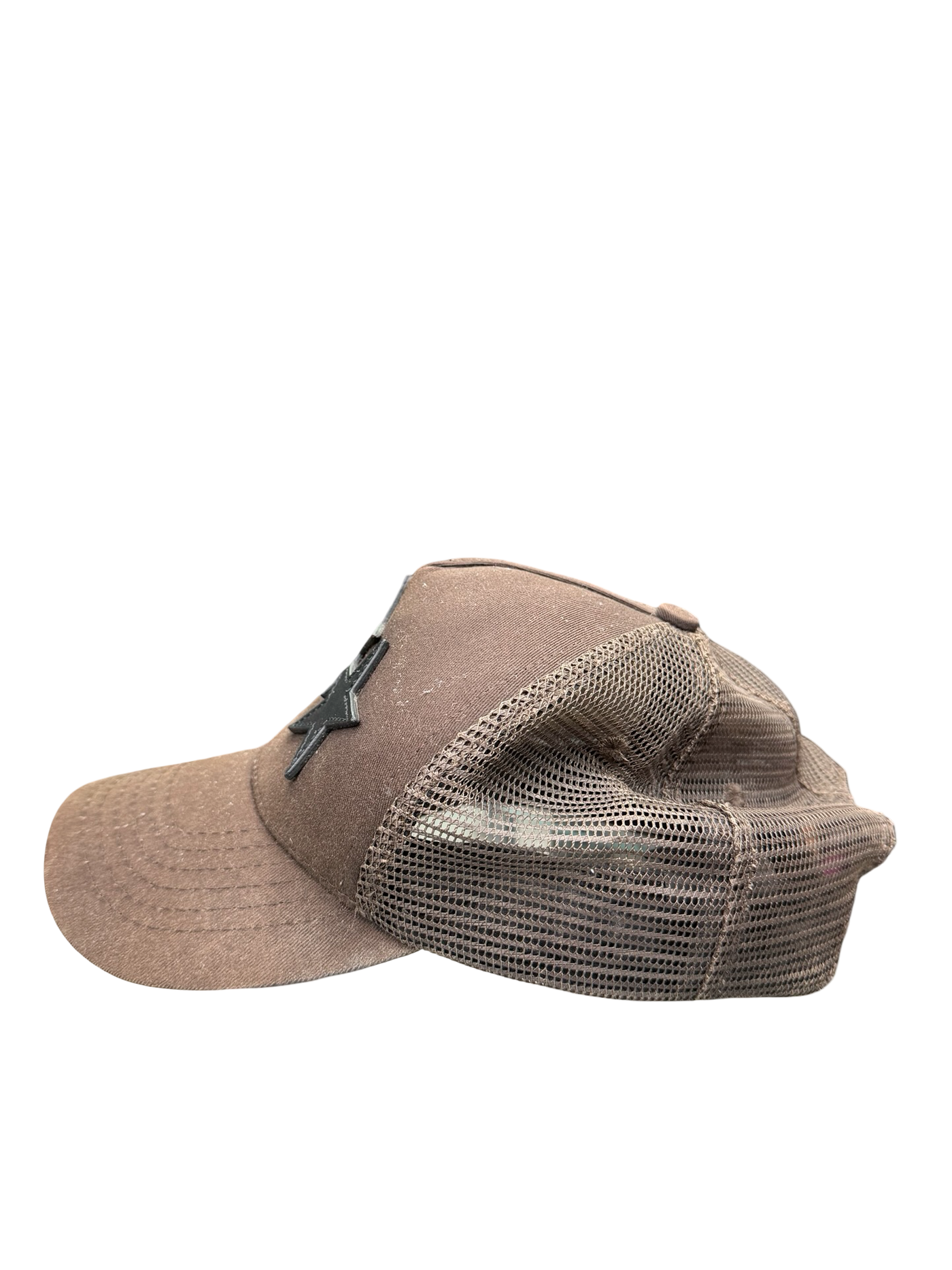 Amiri Brown Star Trucker Hat