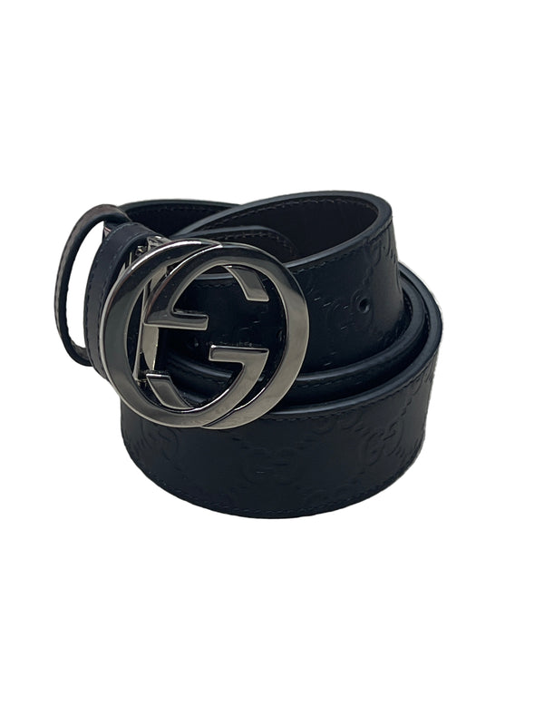 Gucci GG Monogram Belt Black