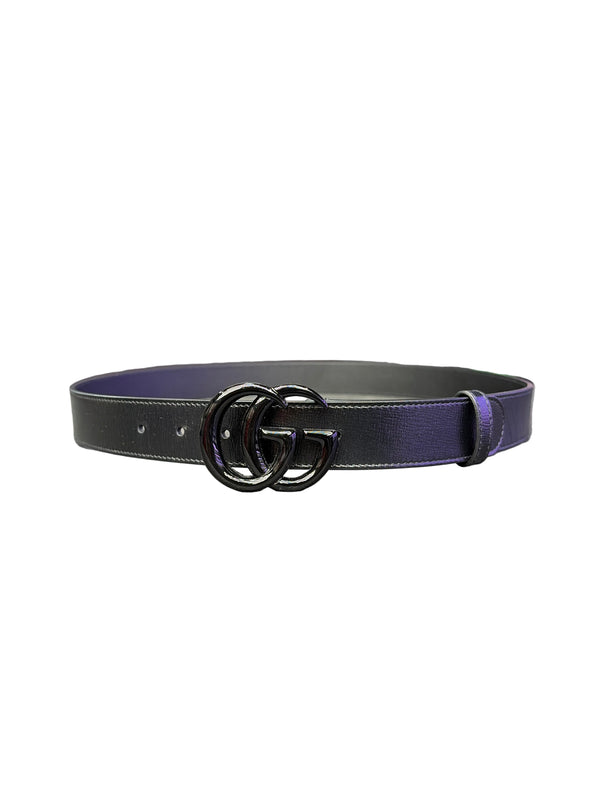 Gucci GG Leather Belt Black