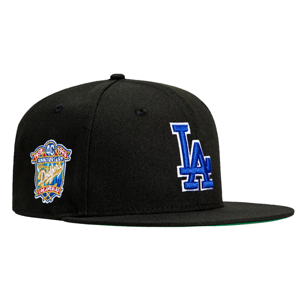 New Era Black dome Los Angeles Dodgers 40th Anniversary Patch hat