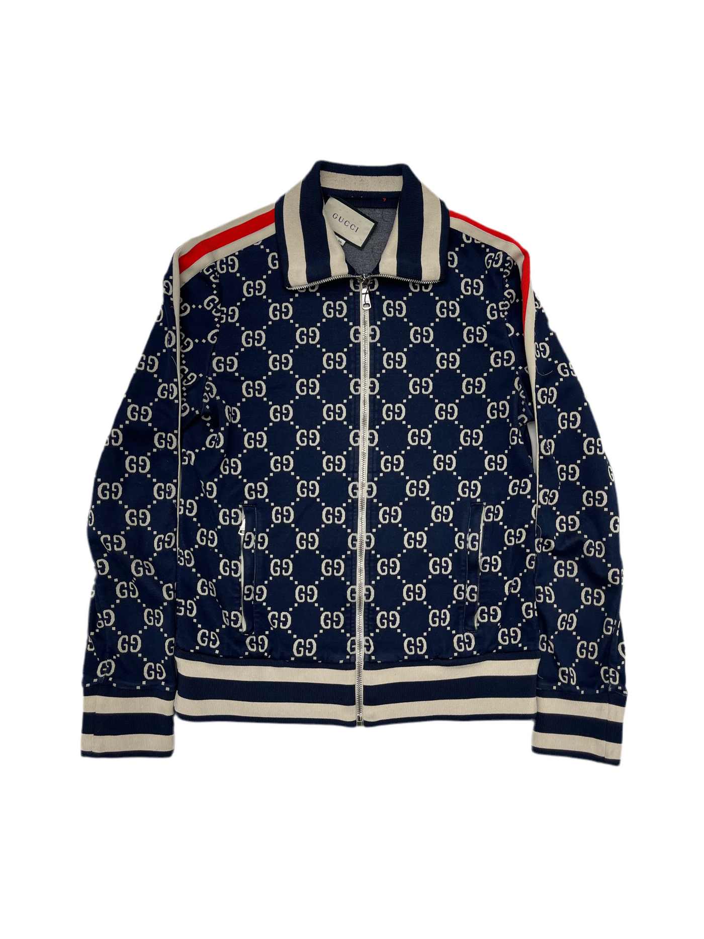 Gucci GG Jacquard Track Jacket Navy