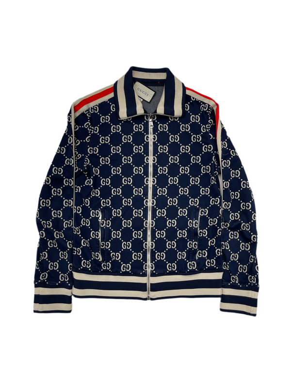 Gucci GG Jacquard Track Jacket Navy