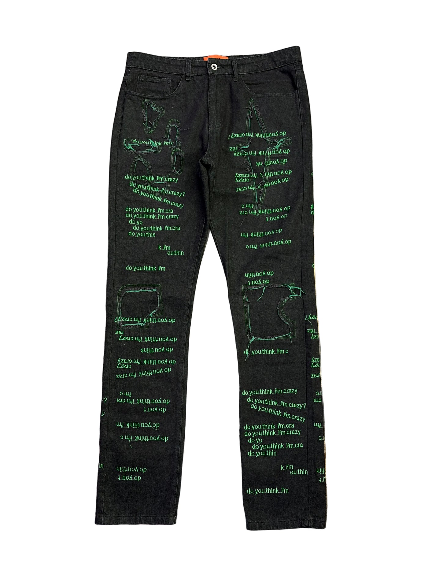 WDW DYTIC Scripture Denim Jeans Black