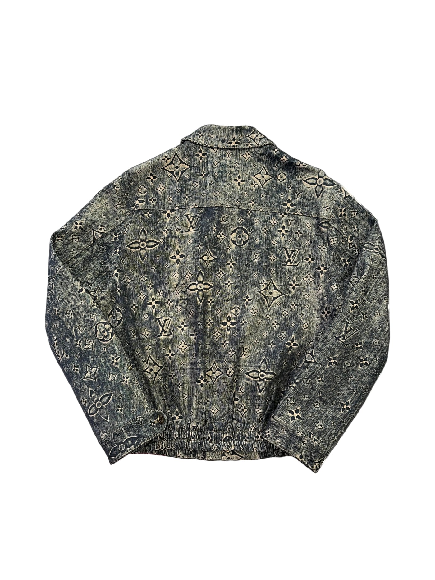 LV Monogram Tailored Beige Denim Jacket