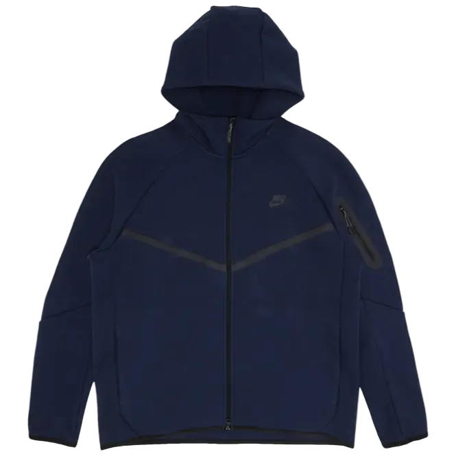 Nike Tech Fleece Full Zip Windrunner Hoodie Obsidian Black
