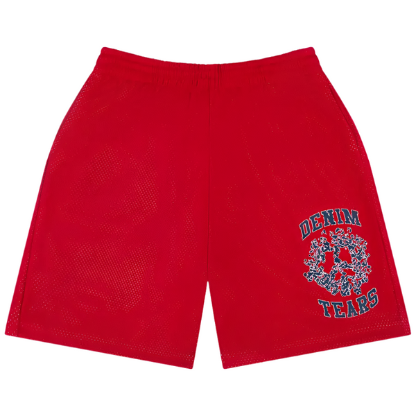 Denim Tears University Mesh Shorts Red