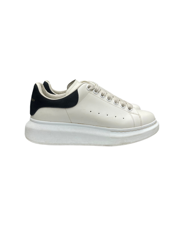 Alexander McQueen Oversized Suede Back White Black