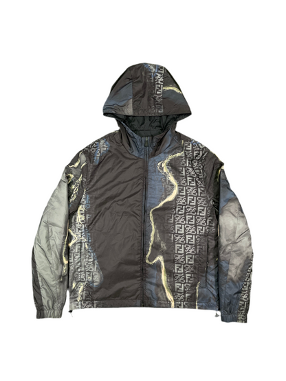 Fendi Earth Reversible Hooded Jacket Black