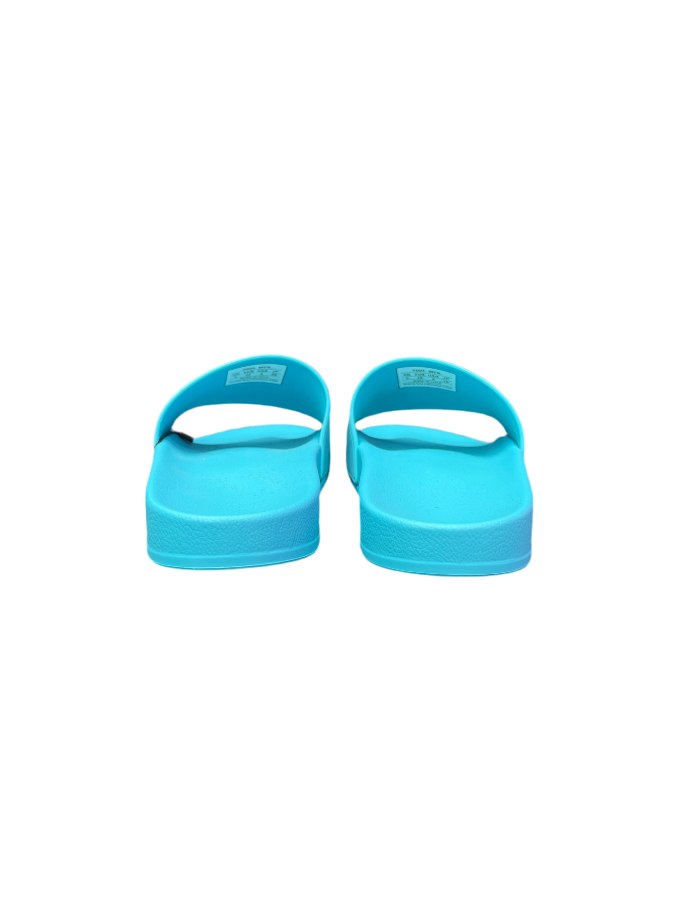 Balenciaga Pool Slides Turquoise Black