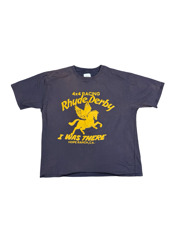 Rhude Derby Logo Print T Shirt