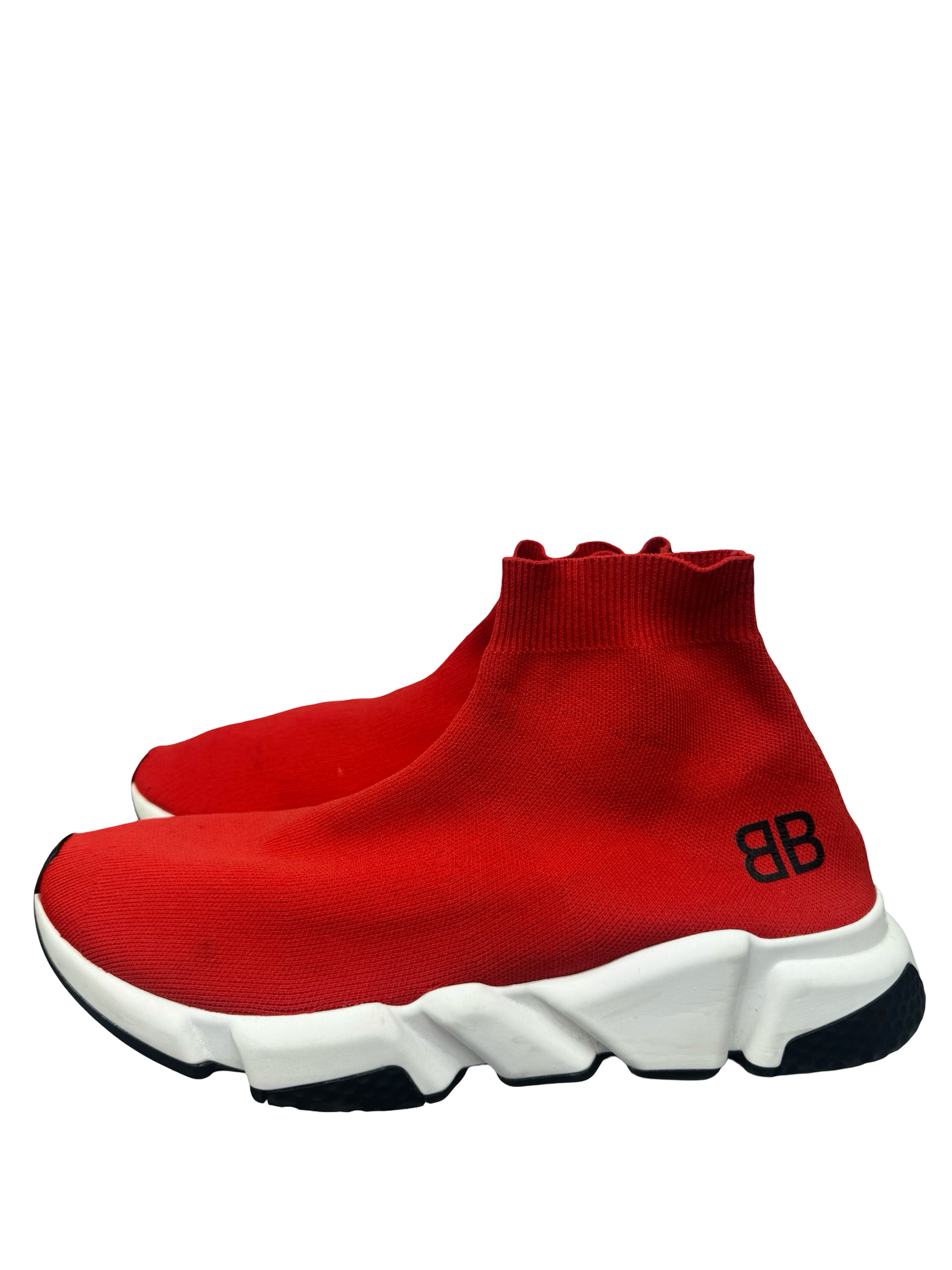 Balenciaga Speed Trainer Mid Red Sneakers