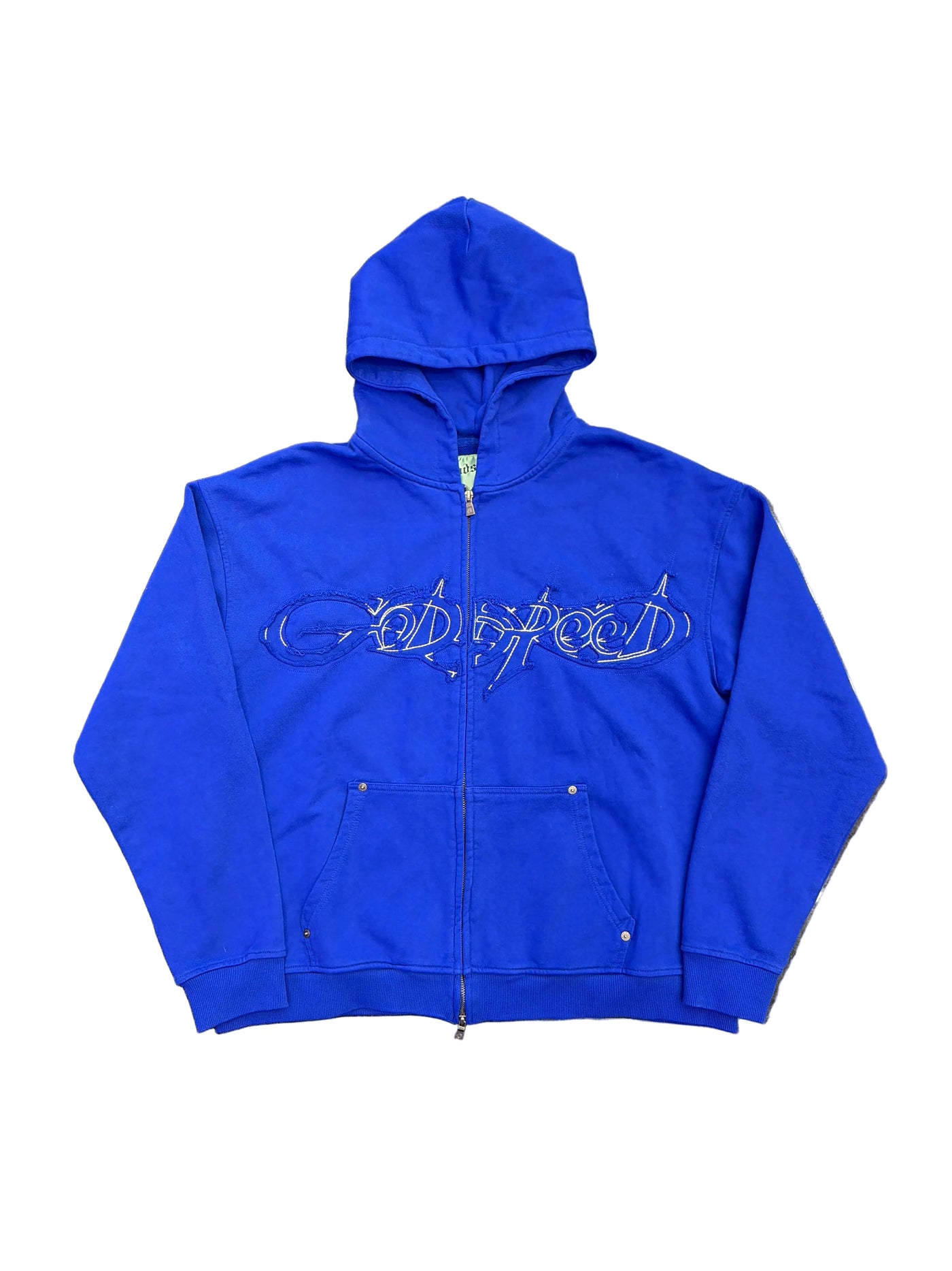 Godspeed Raw Import Zip-Up Hoodie Blue
