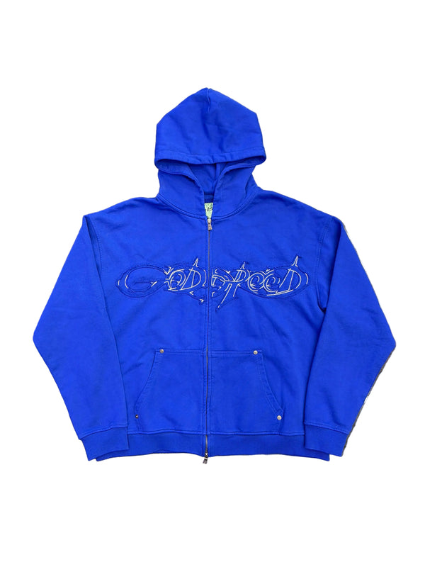 Godspeed Raw Import Zip-Up Hoodie Blue