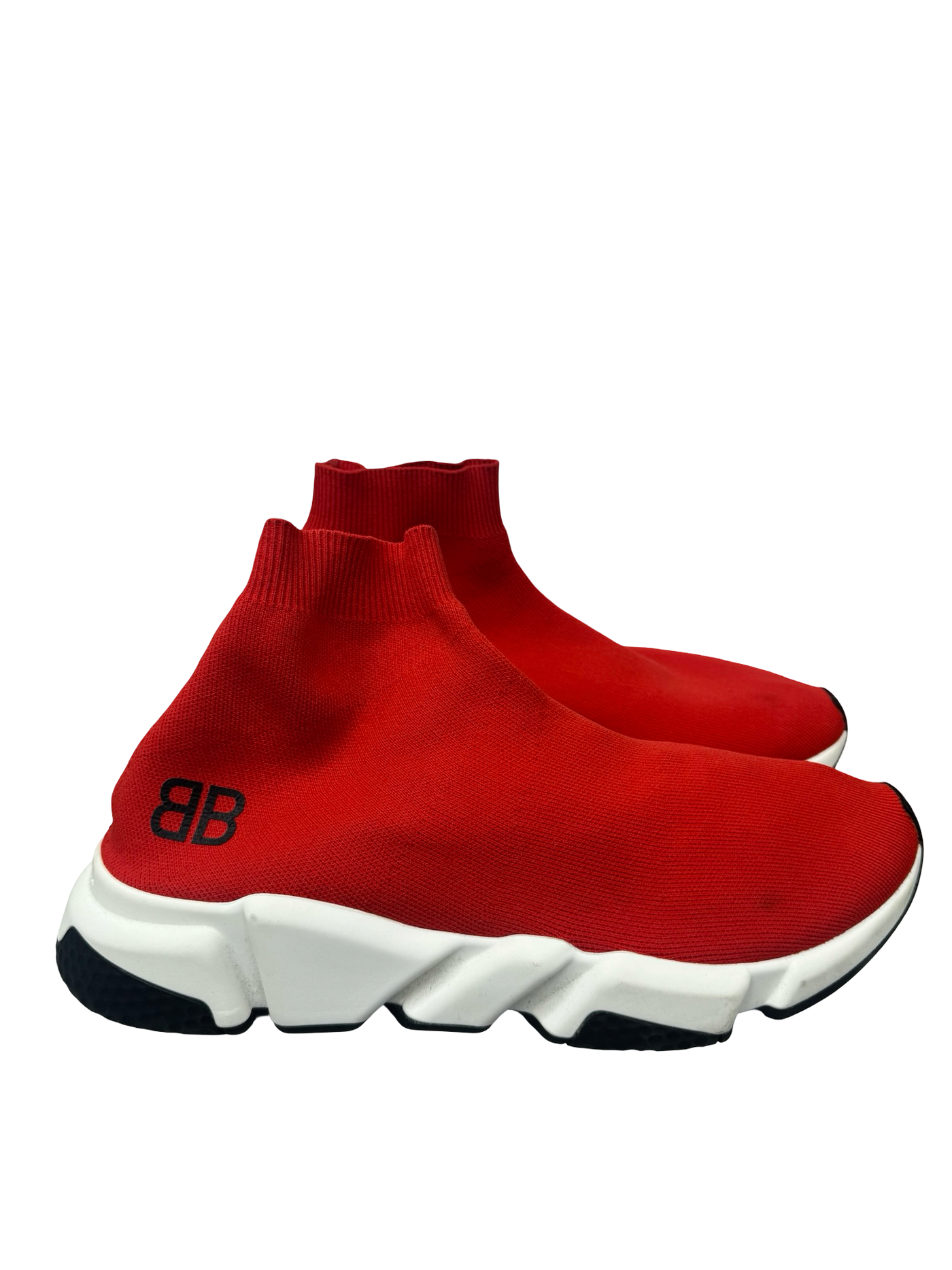 Balenciaga Speed Trainer Mid Red Sneakers