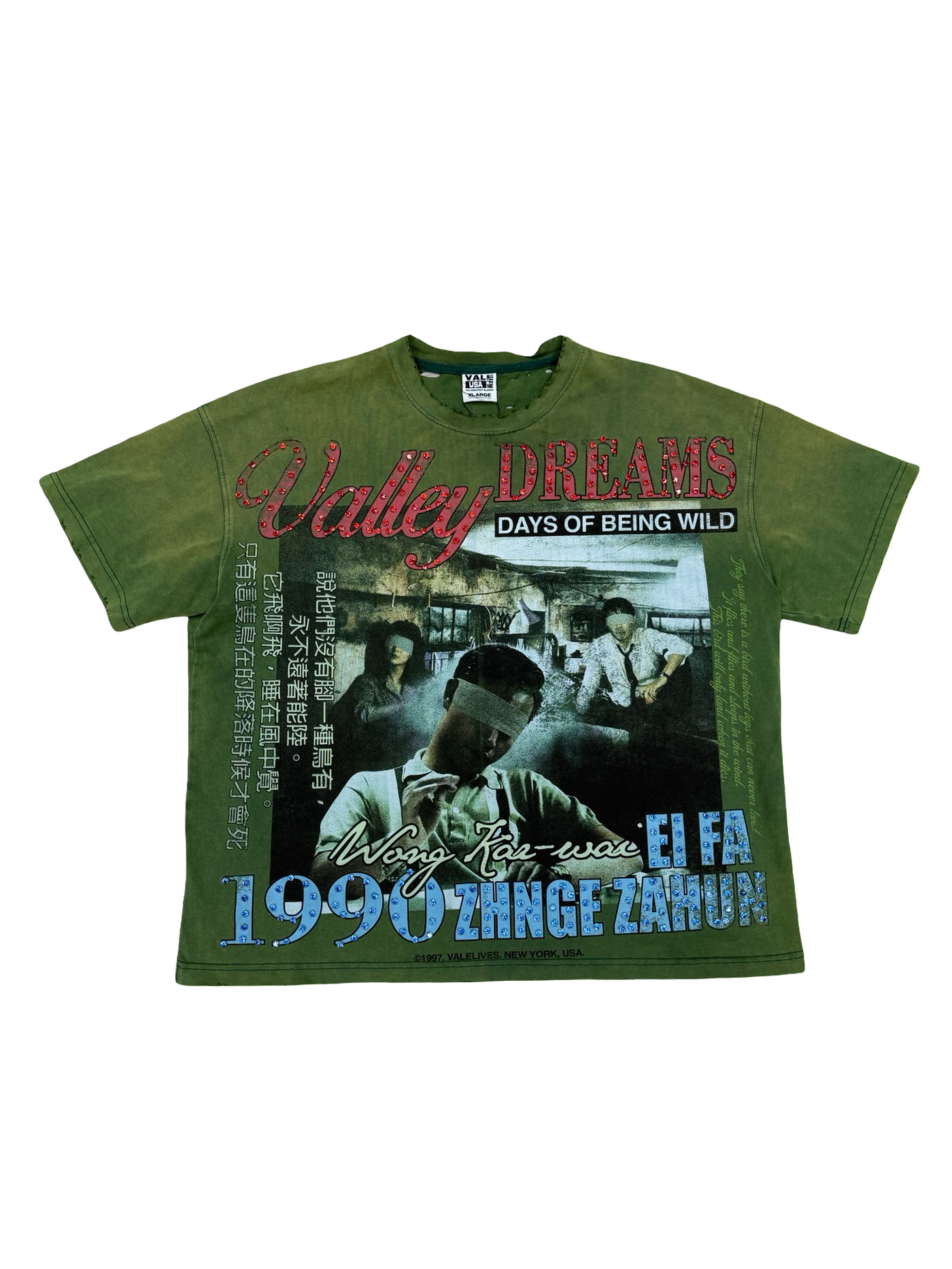 Vale Forever Money Bling T-Shirt Green
