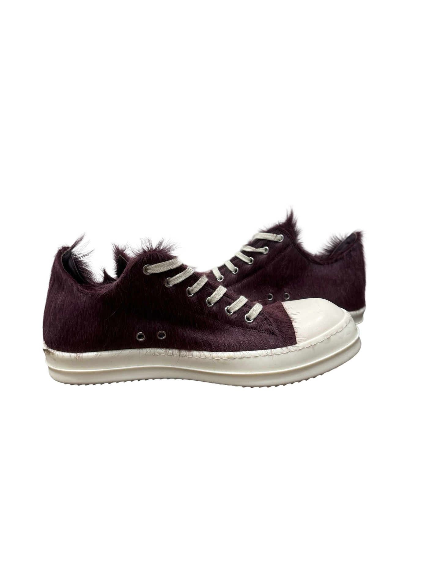 Rick Owens Low Ramones Low Top Pony Hair