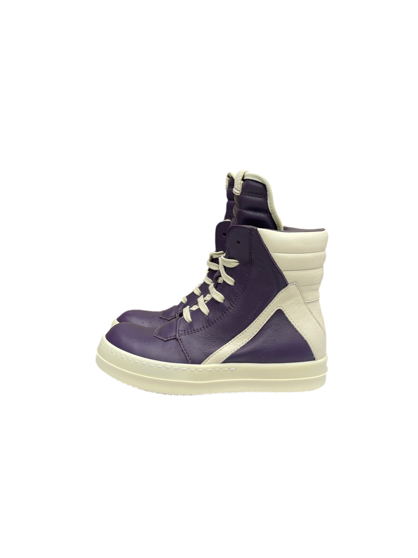 Kids Rick Owen’s Geobaskets High Top Amethyst Milk Purple