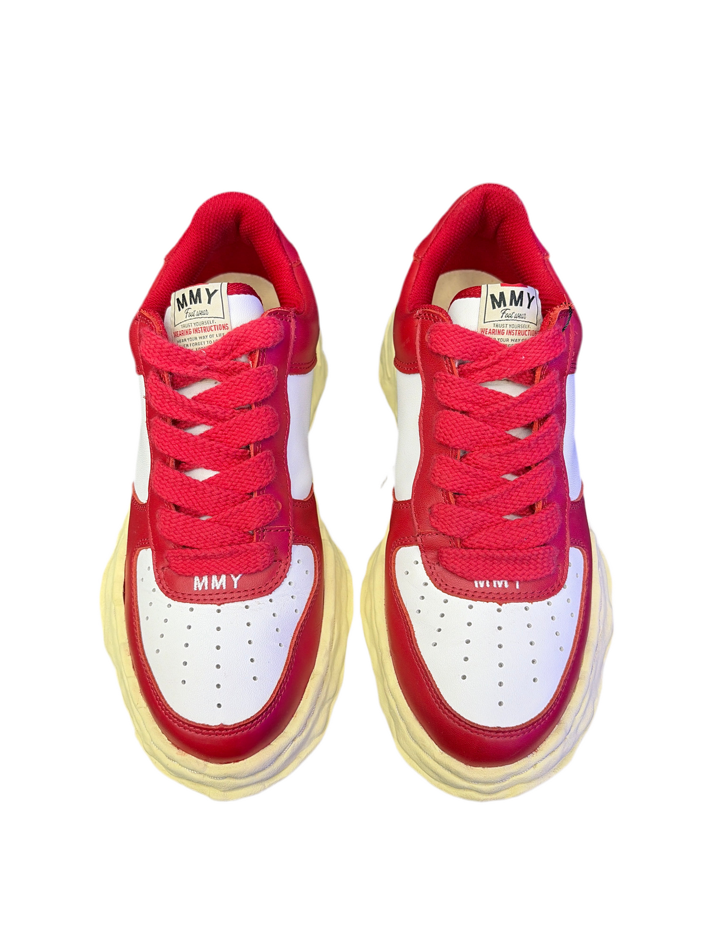 MMY Wayne Leather Low Red White