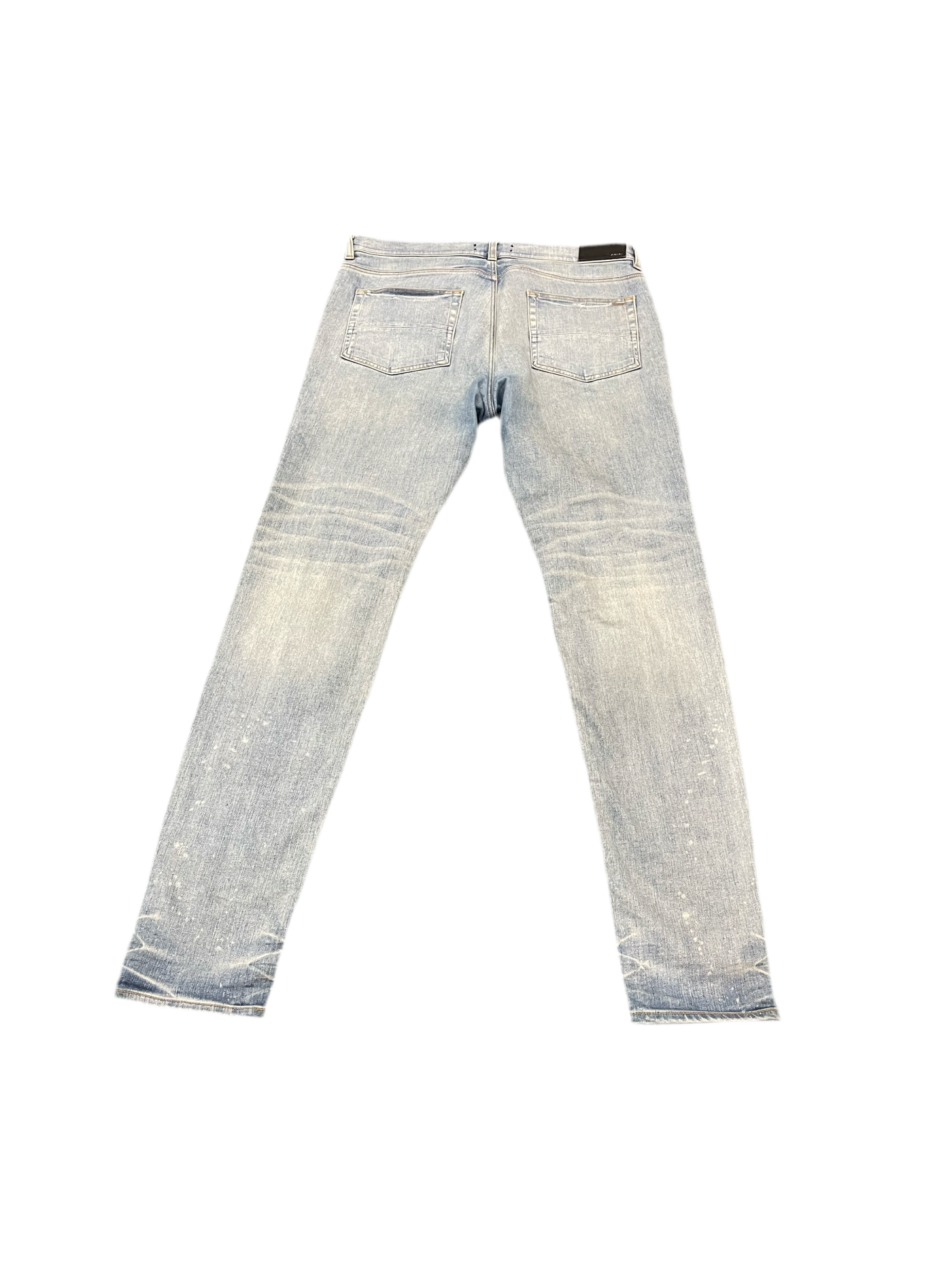 Amiri Distressed Tiger Print Jeans Indigo
