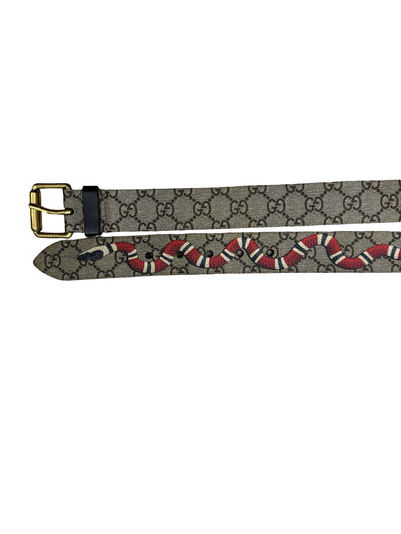 Gucci GG Supreme Canvas Kingsnake Belt
