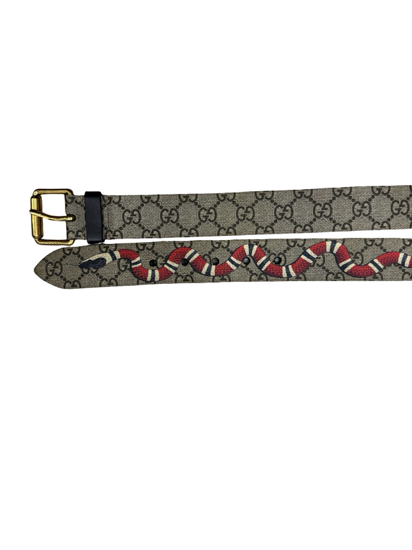 Gucci GG Supreme Canvas Kingsnake Belt