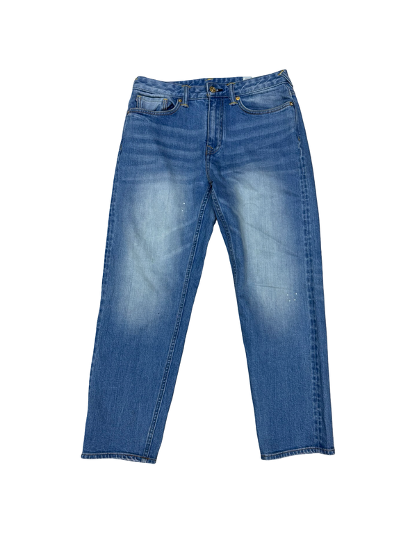 Evisu Daicock Print Jeans Blue White