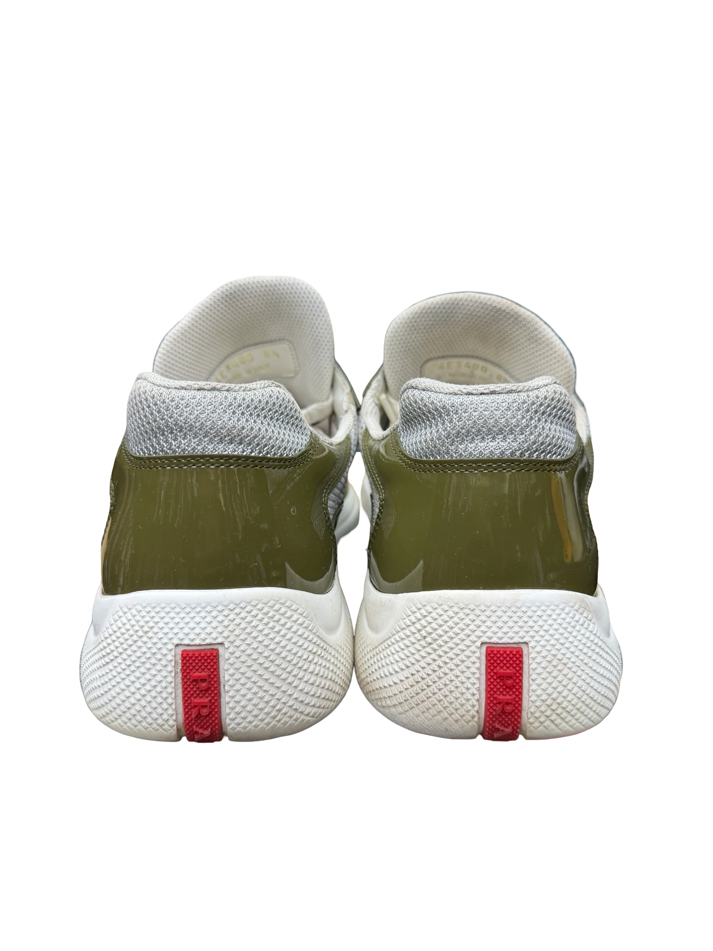 Prada American Cup Olive Green Low Sneakers