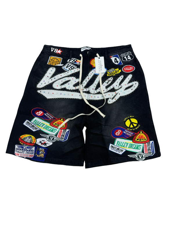 Vale Forever Black 1980s Black Jorts