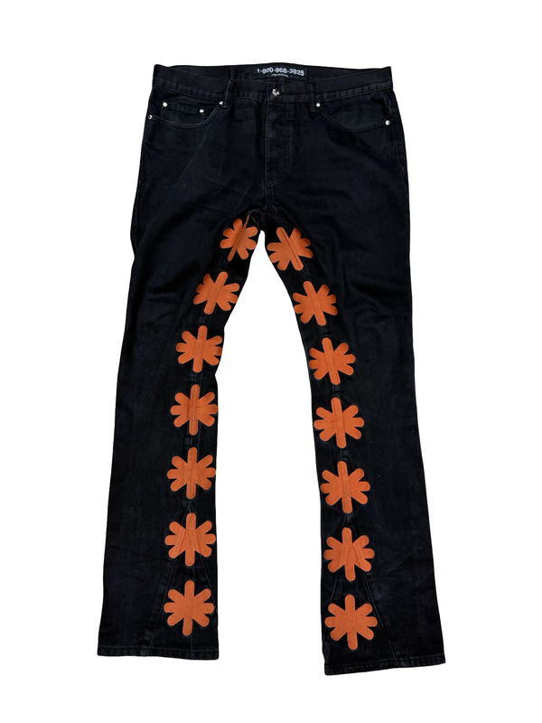 Lost SHDWS Denim Black Orange Jeans