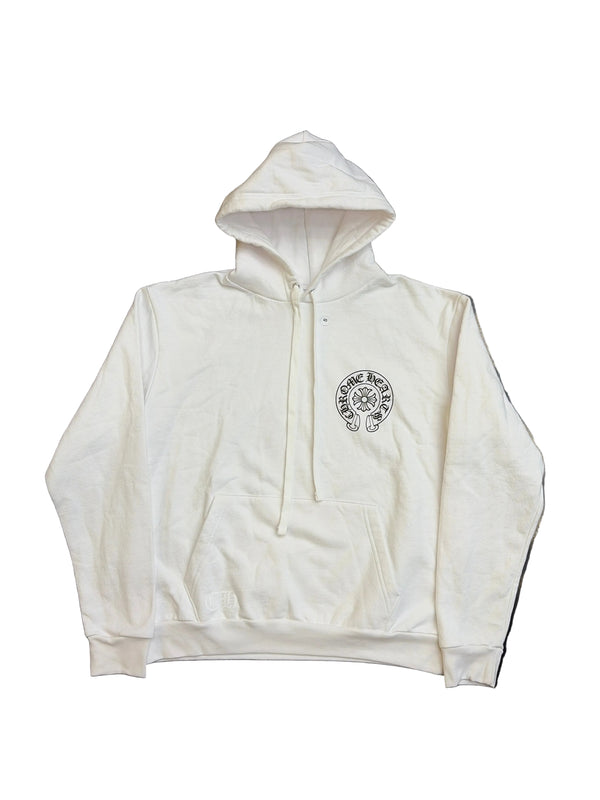Chrome Hearts Miami Exclusive Horseshoe Logo Pullover Hoodie White