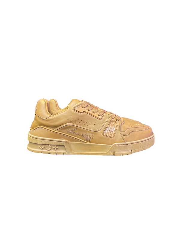 LV Trainer Distressed Cognac Brown