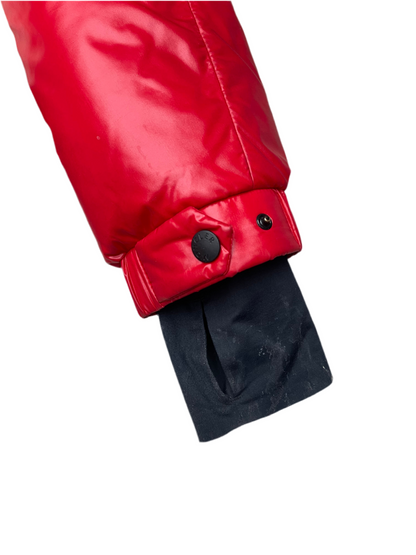 Moncler Grenoble Golzern Puffer Down Jacket Red Off-White