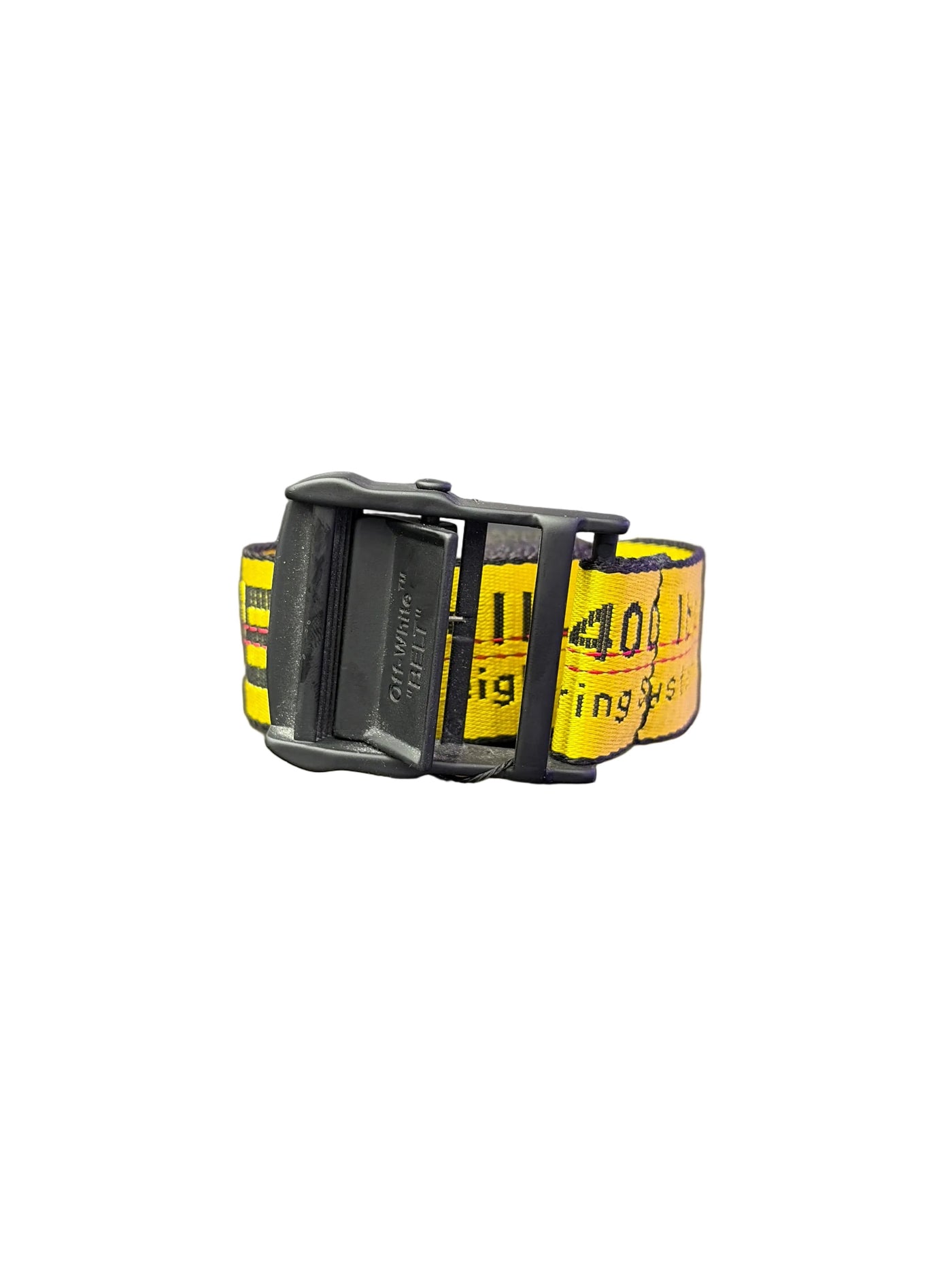 Off-White Classic Industrial Belt Black Yellow