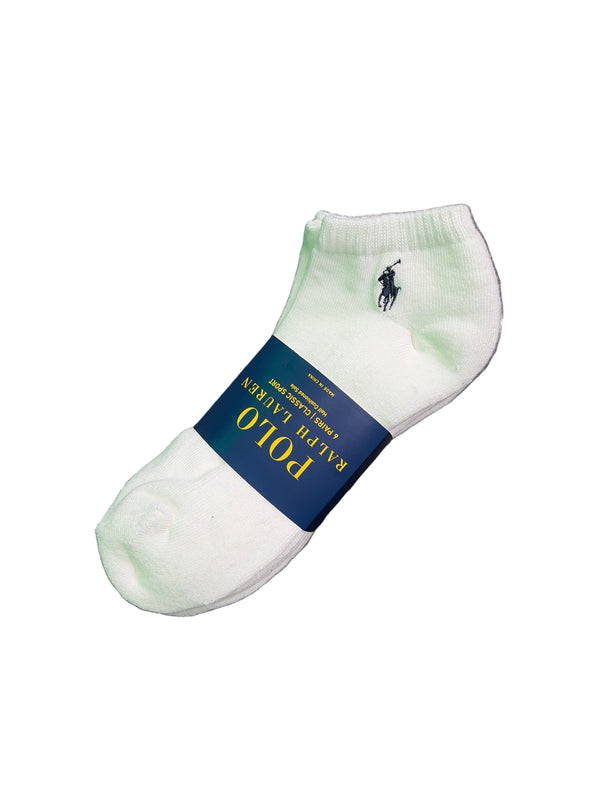 Polo Classic Sport Ankle Socks White 6 Pack