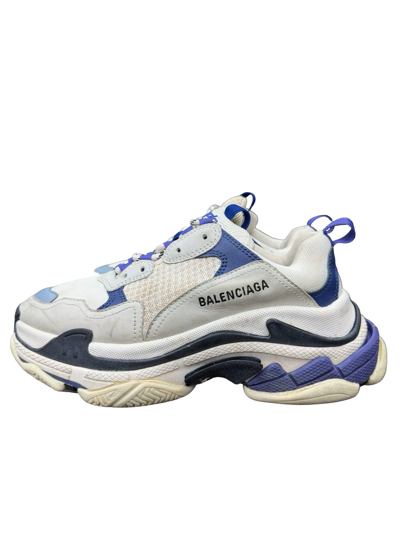 Balenciaga Triple S Blue Hi Top Sneaker