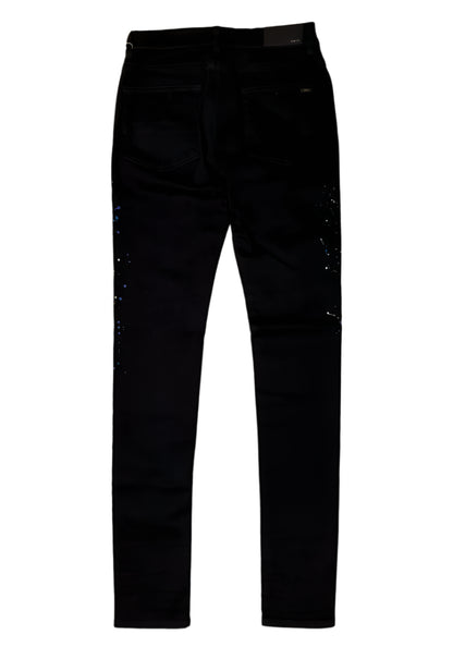 Amiri Crystal Painter Jeans Black / Blue