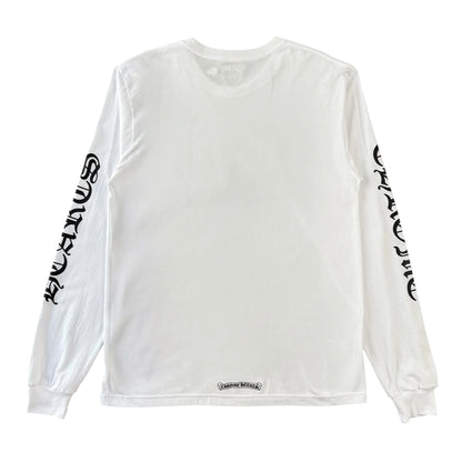 Chrome Hearts Neck Logo L/S Tee White Black