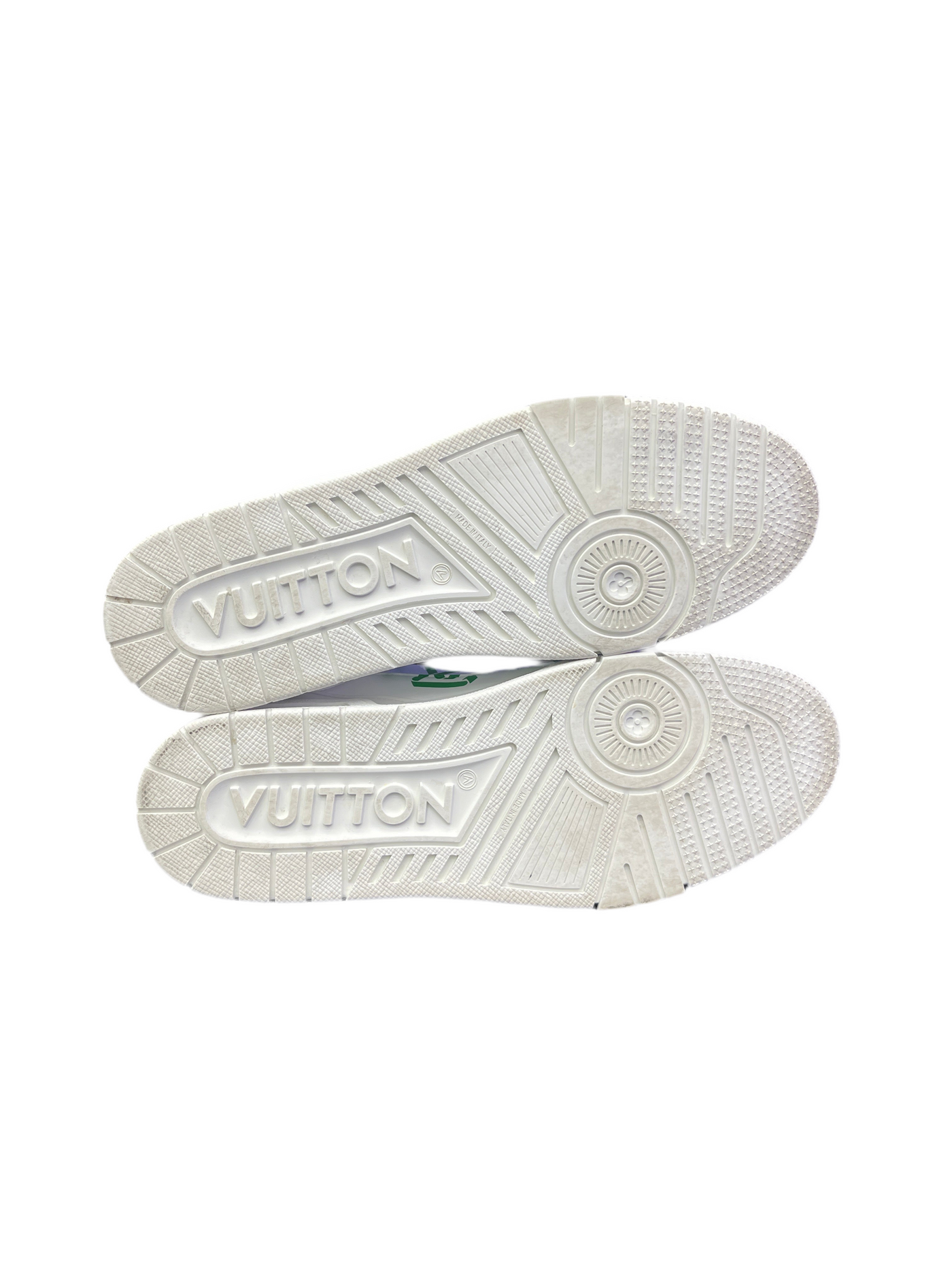 LV Trainer White Green Recycled