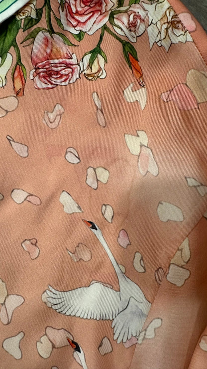 Casablanca Silk Printed Shirt Pink