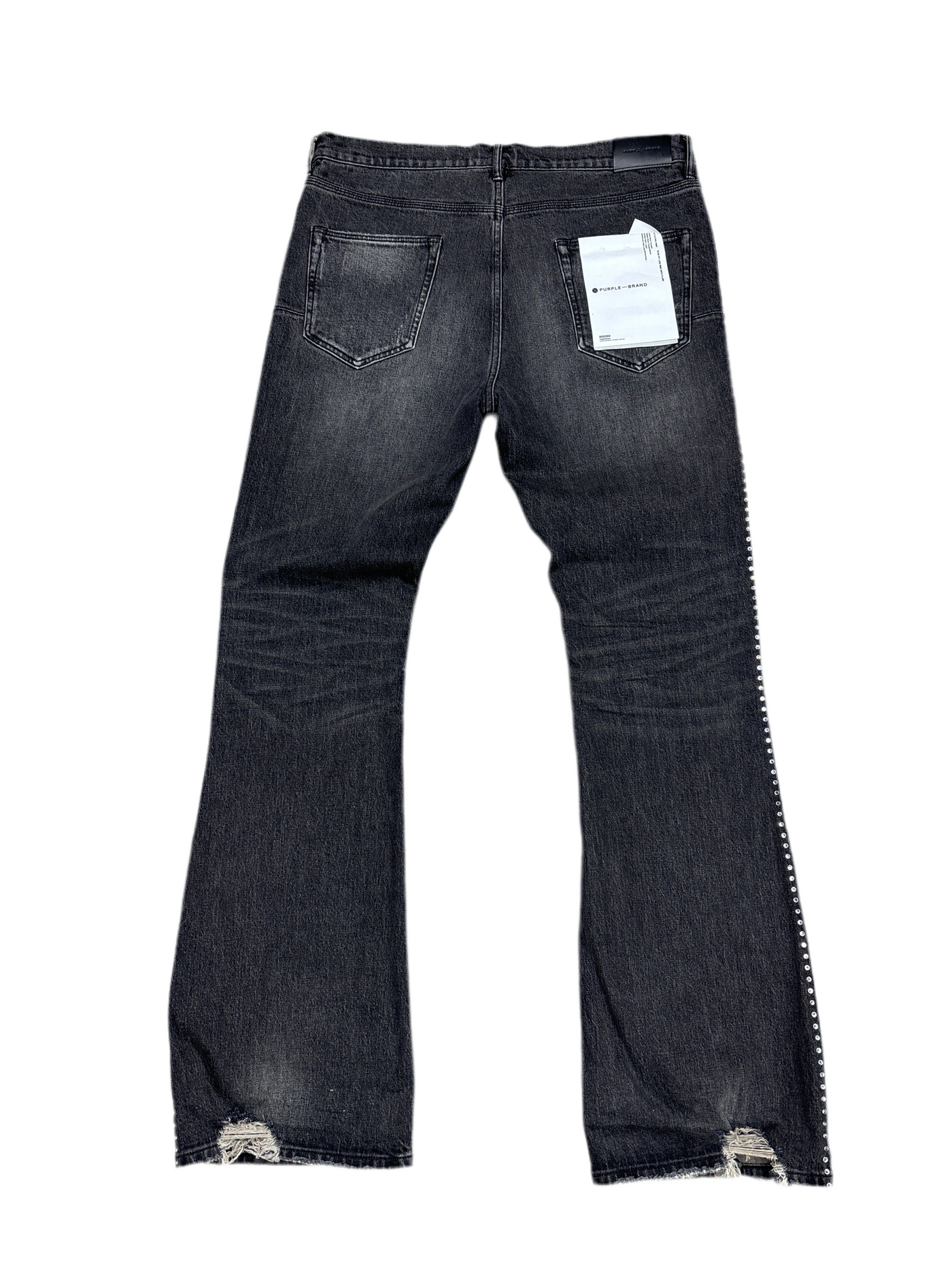 Purple Brand Rhinestone Embellished Bootcut Jeans