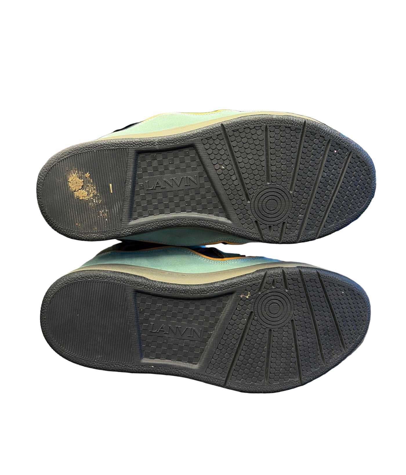 Lanvin Curb Sneakers Moss Green Grey