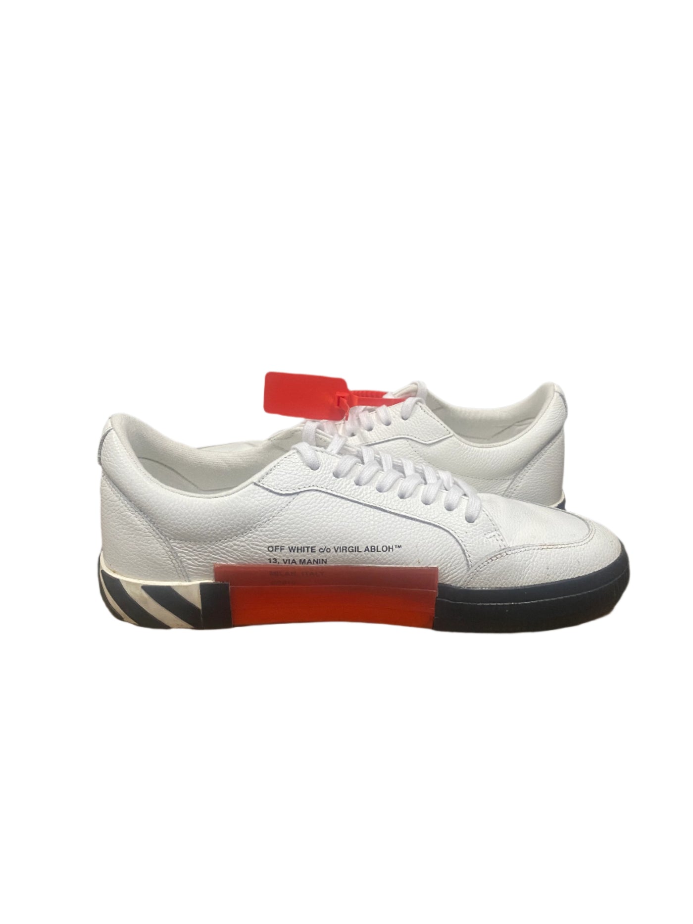 Off-White Vulcanized Low White Black Sneakers
